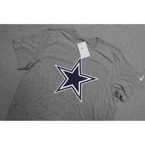 Dallas Cowboys Shirt Mens Large Gray Nike NFL Football Big Star Graphic Tee NWT